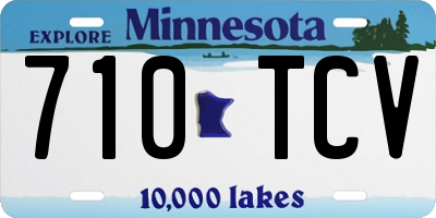 MN license plate 710TCV