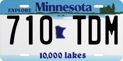 MN license plate 710TDM