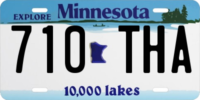 MN license plate 710THA