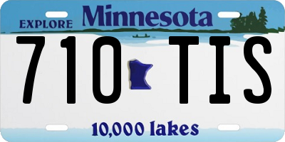 MN license plate 710TIS