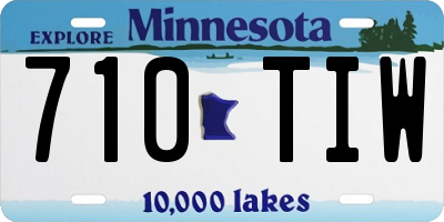 MN license plate 710TIW