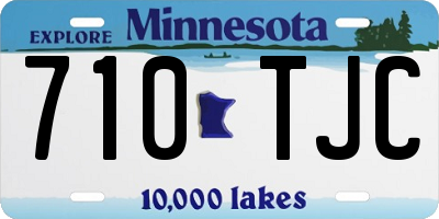 MN license plate 710TJC