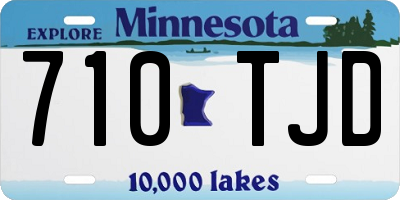MN license plate 710TJD