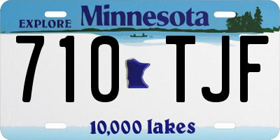 MN license plate 710TJF