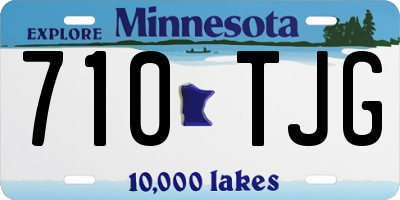 MN license plate 710TJG