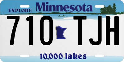 MN license plate 710TJH