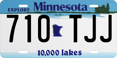 MN license plate 710TJJ
