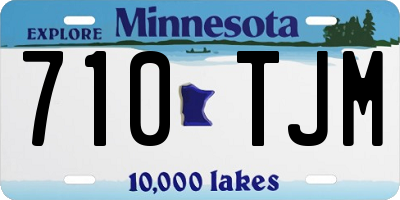 MN license plate 710TJM