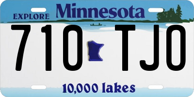 MN license plate 710TJO