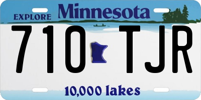 MN license plate 710TJR