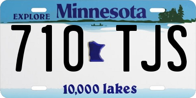 MN license plate 710TJS