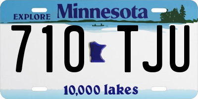 MN license plate 710TJU