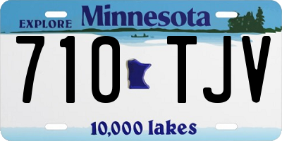 MN license plate 710TJV