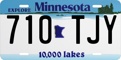 MN license plate 710TJY