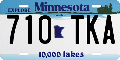 MN license plate 710TKA