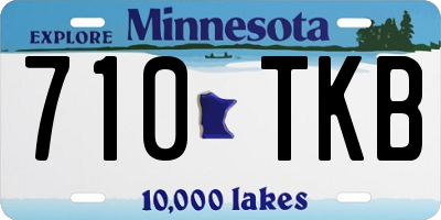 MN license plate 710TKB