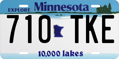 MN license plate 710TKE