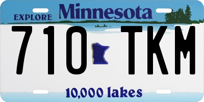 MN license plate 710TKM