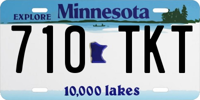 MN license plate 710TKT