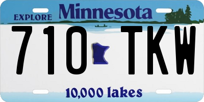 MN license plate 710TKW
