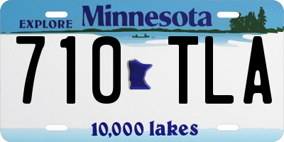 MN license plate 710TLA