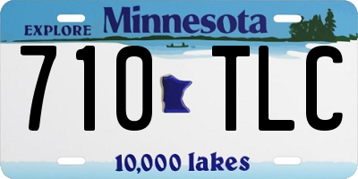 MN license plate 710TLC