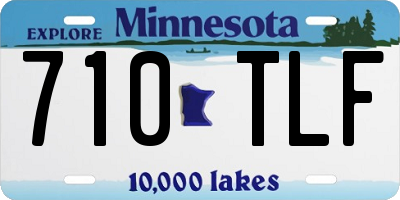 MN license plate 710TLF
