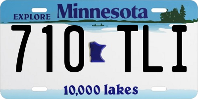 MN license plate 710TLI