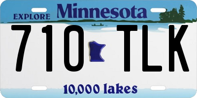 MN license plate 710TLK