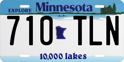 MN license plate 710TLN