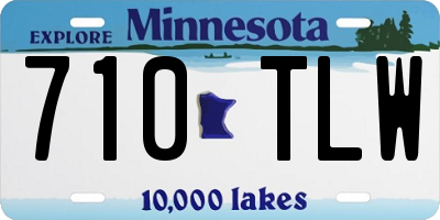 MN license plate 710TLW