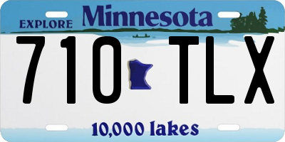MN license plate 710TLX
