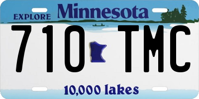 MN license plate 710TMC
