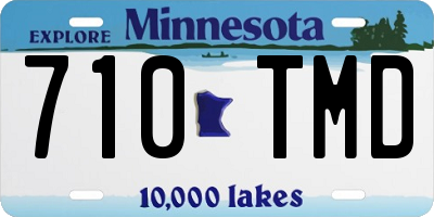 MN license plate 710TMD