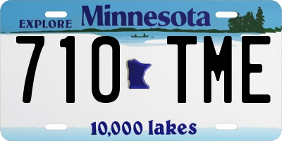 MN license plate 710TME