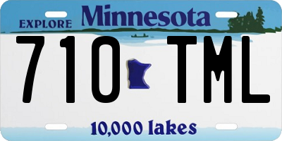MN license plate 710TML