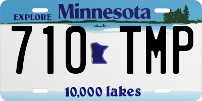 MN license plate 710TMP