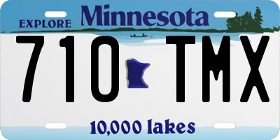 MN license plate 710TMX
