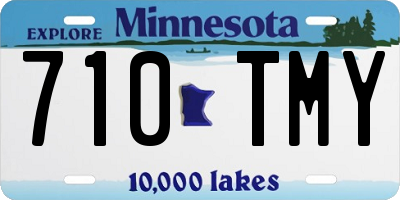 MN license plate 710TMY