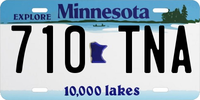 MN license plate 710TNA