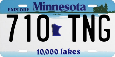 MN license plate 710TNG