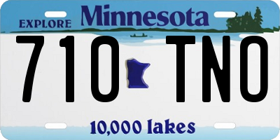 MN license plate 710TNO