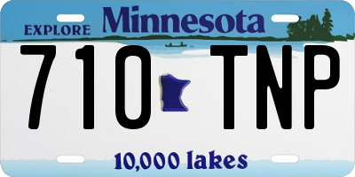 MN license plate 710TNP