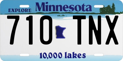 MN license plate 710TNX