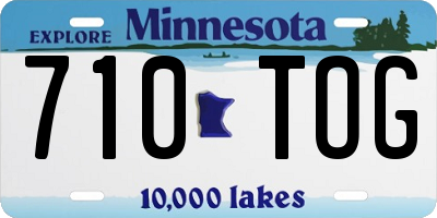 MN license plate 710TOG