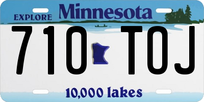 MN license plate 710TOJ
