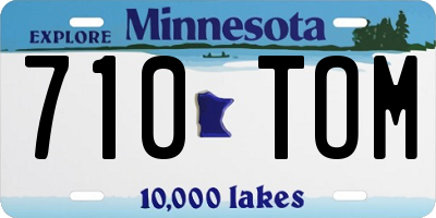 MN license plate 710TOM