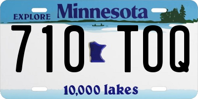 MN license plate 710TOQ