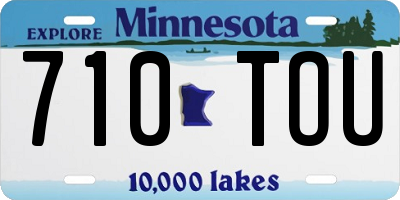 MN license plate 710TOU