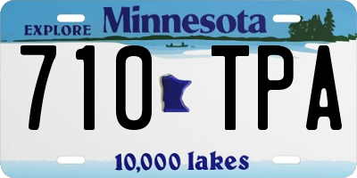 MN license plate 710TPA
